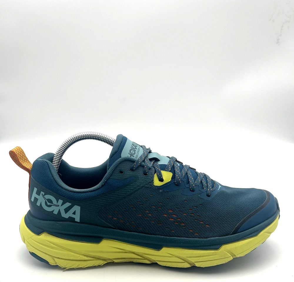 Hoka One One Challenger ATR 6 Shoes Mens 9.5 D Blue Coral Sneakers Trail Running